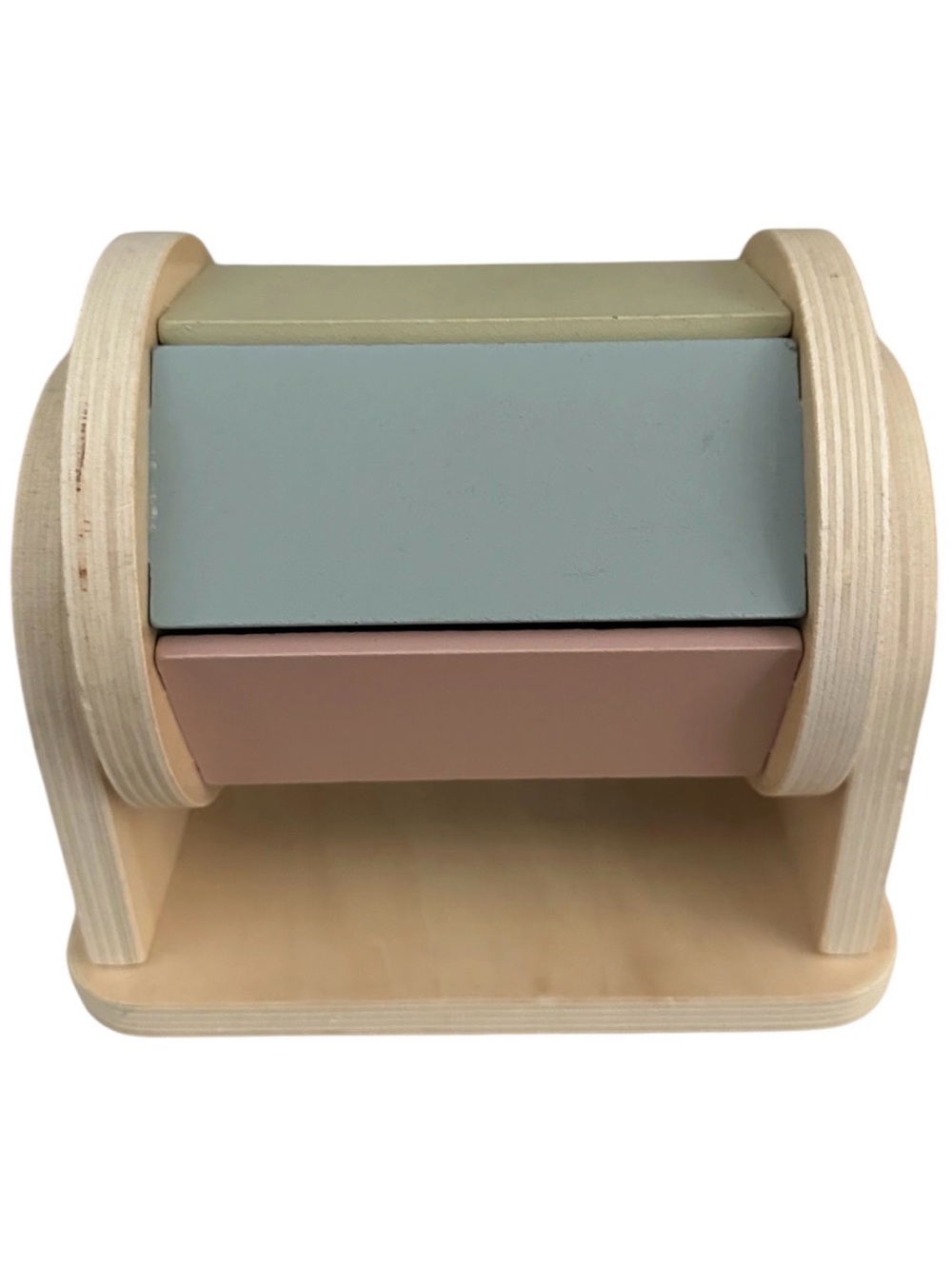 Rainbow Spinning Drum Montessori Wooden Toy